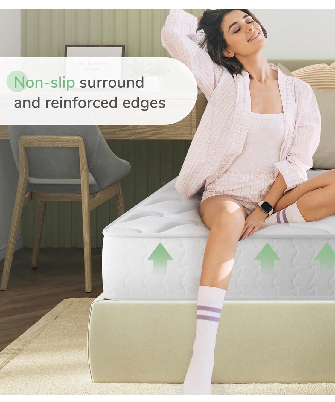 Small Double Mattress, 8 Inch Pocket Sprung Mattresses with Breathable CertiPUR-US Foam