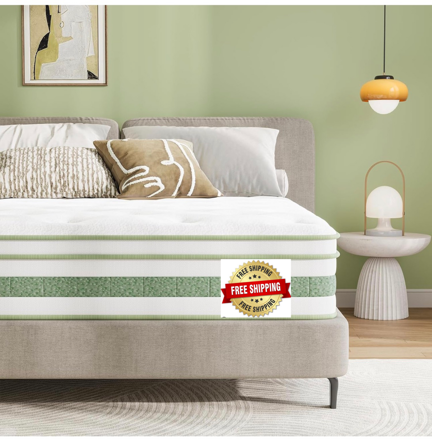 Small Double Mattress 4FT, 10 Inch Gel Memory Foam Pocket Sprung Hybrid Mattress, 7-Zone Orthopedic & Motion Isolation, Medium Firm, 120x190x25cm