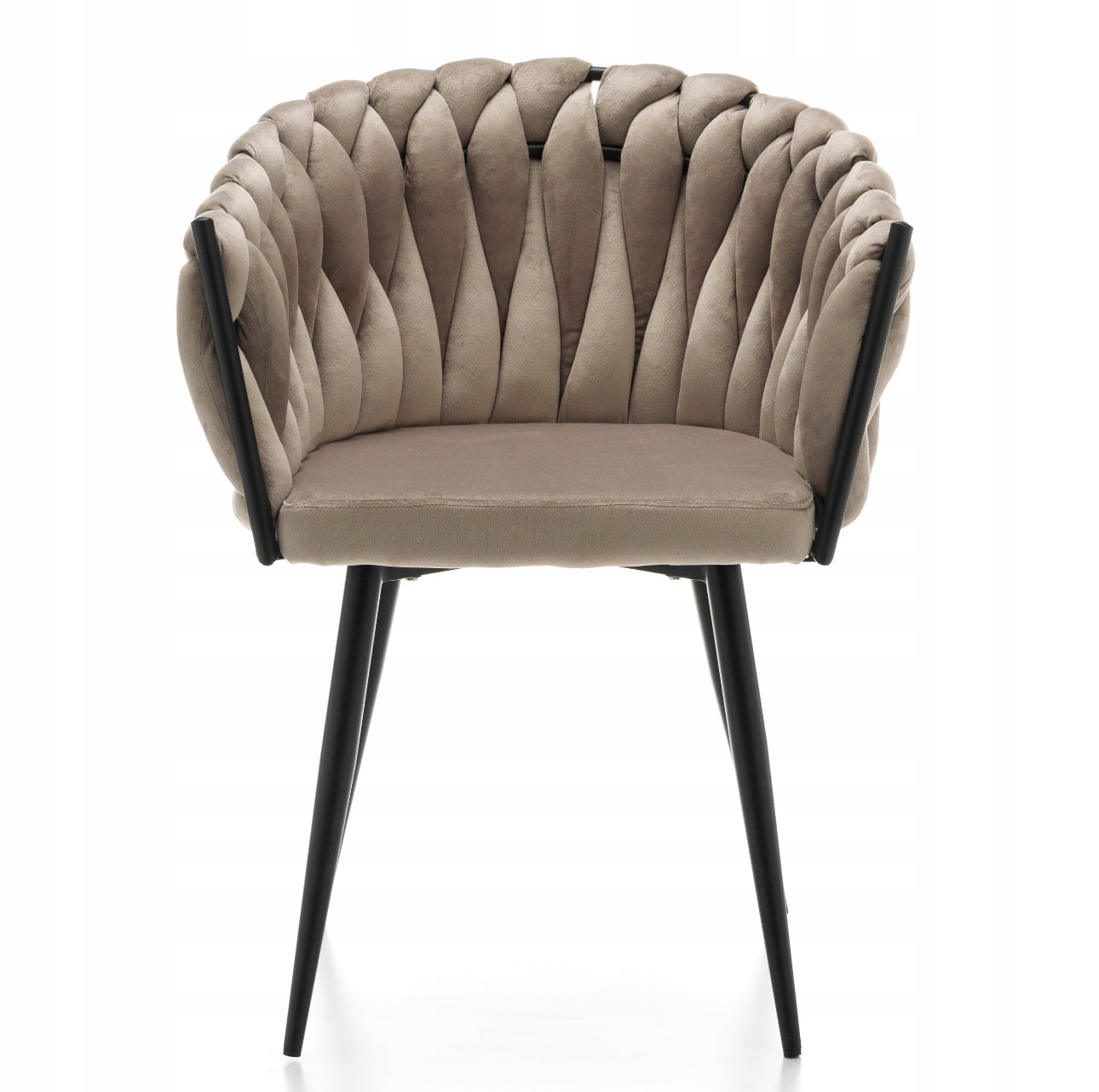 Set of 4 GLAMOR LIVING ROOM VELOR MODERN LATINA UPHOLSTERY CHAIR