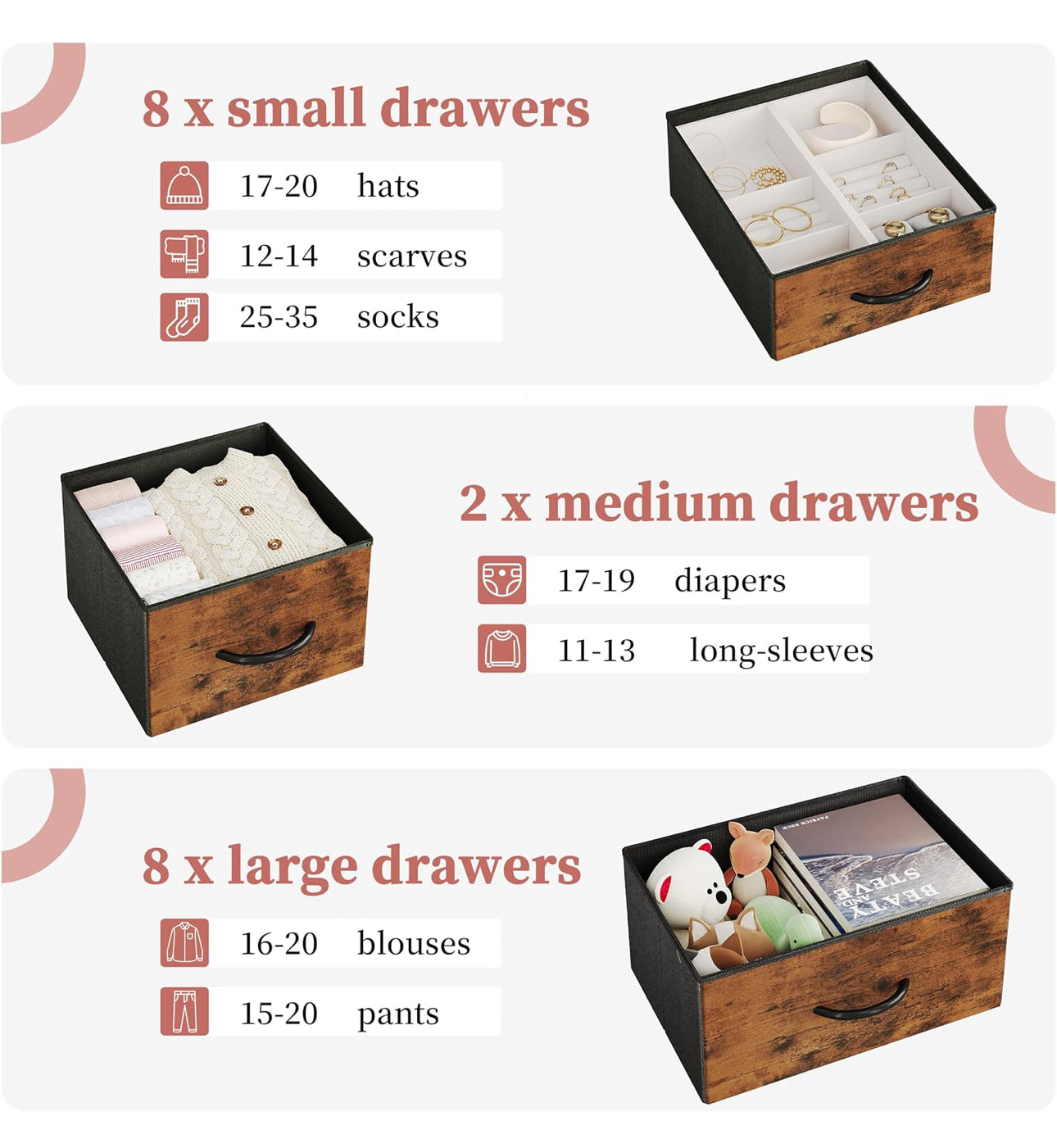 Chest of Drawers with 18 Drawers