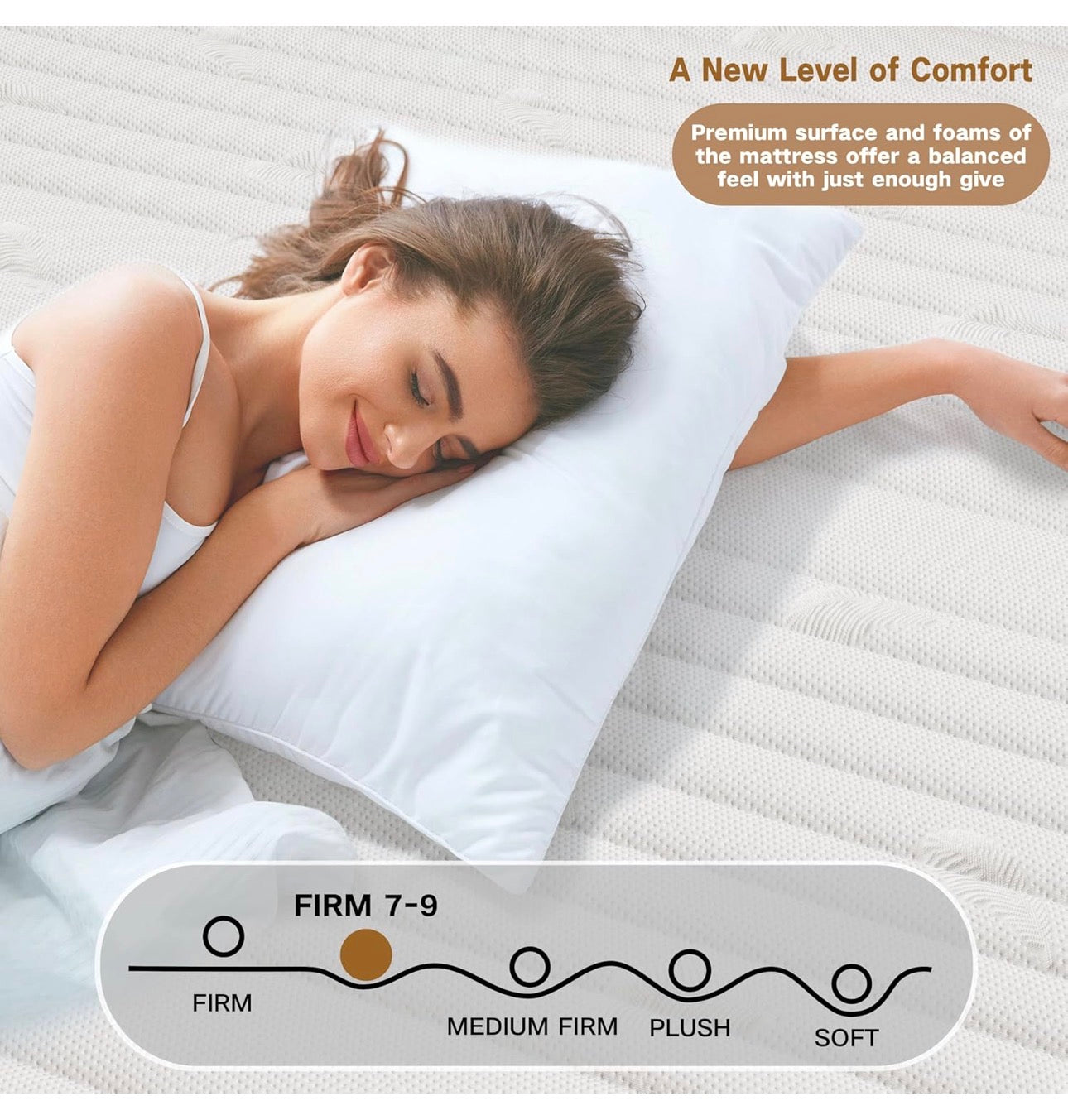 25CM Extra Firm King Mattress with Innerspring Hybrid Memory Foam