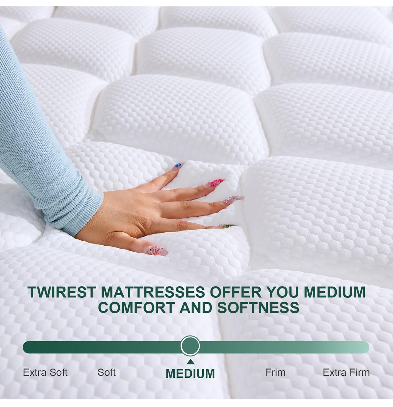 Double Mattress Hybrid Memory Foam and Spring