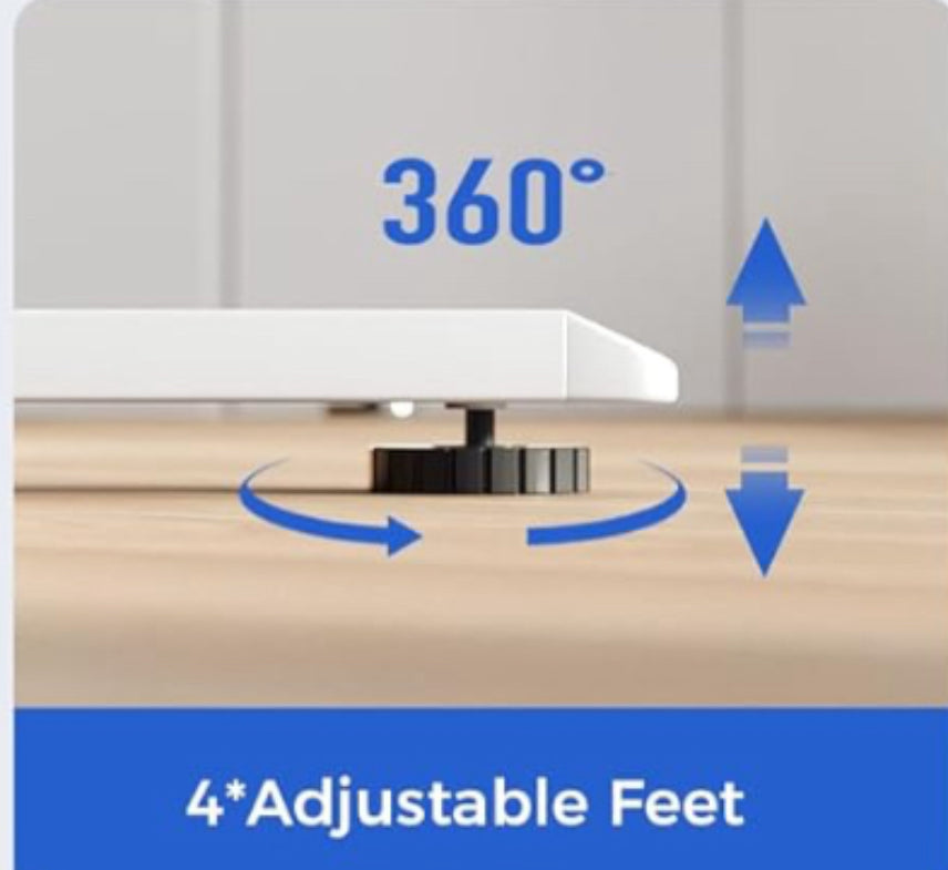 Electric Standing Desk, 120 x 60 cm Height Adjustable
