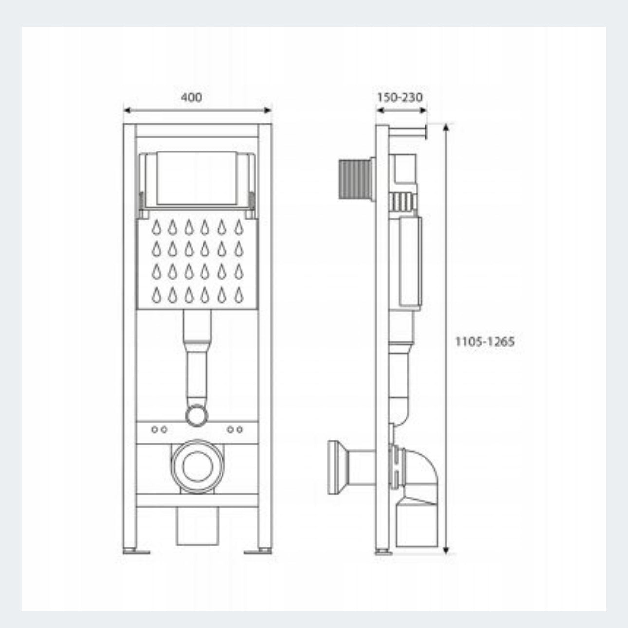 Toilet concealed set