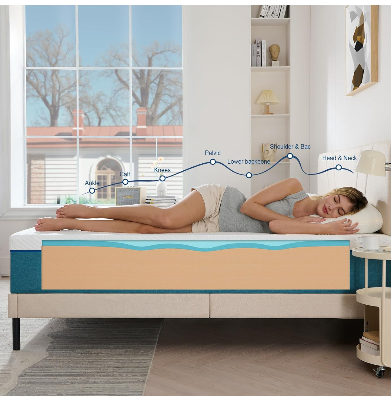 Super King Mattress, Memory Foam, Breathable Medium Firm