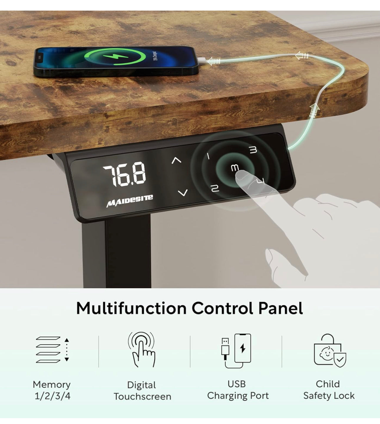 Electric Standing Desk Height Adjustable
