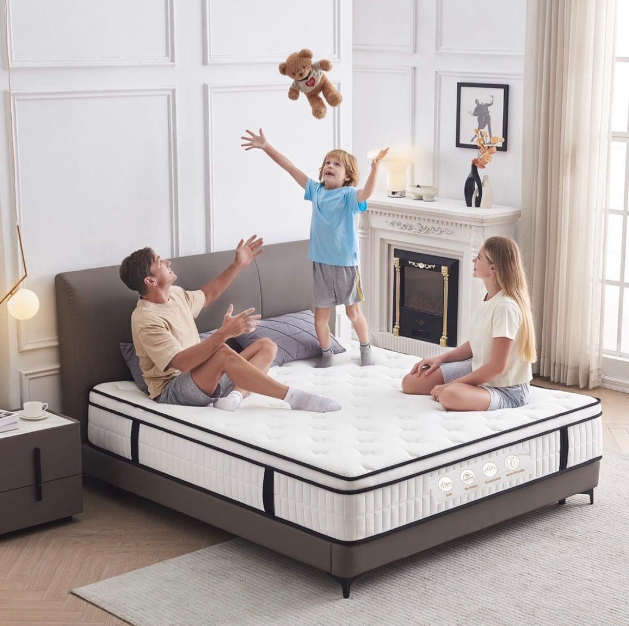 3FT Single Mattress, 10.2 INCH Single Memory Foam Mattress