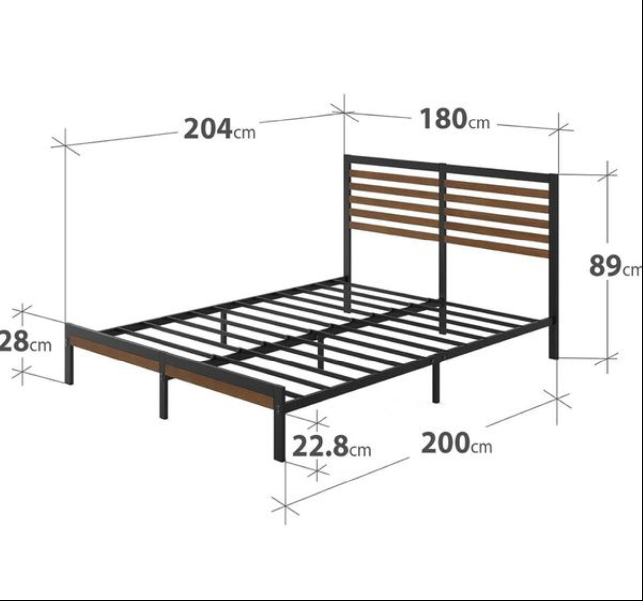 Super King Bed frame - Bed 180x200 cm