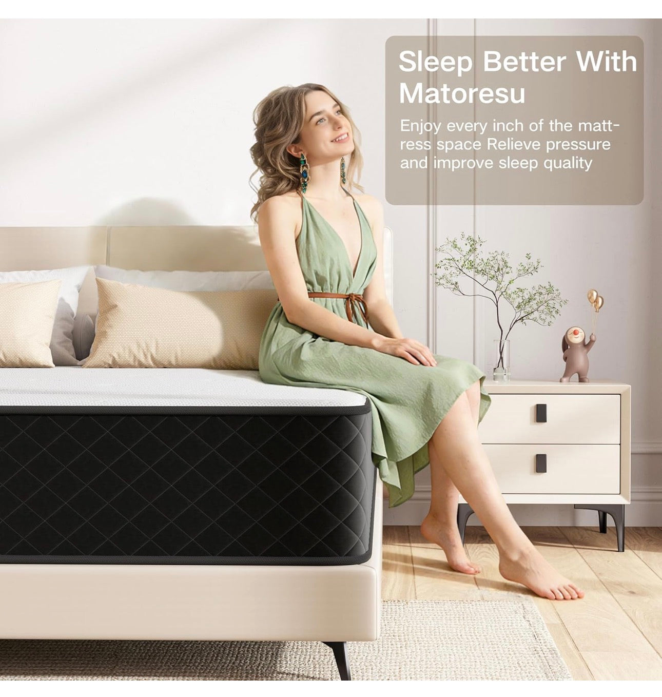 25CM Extra Firm Double Mattresses with Innerspring Hybrid Memory Foam