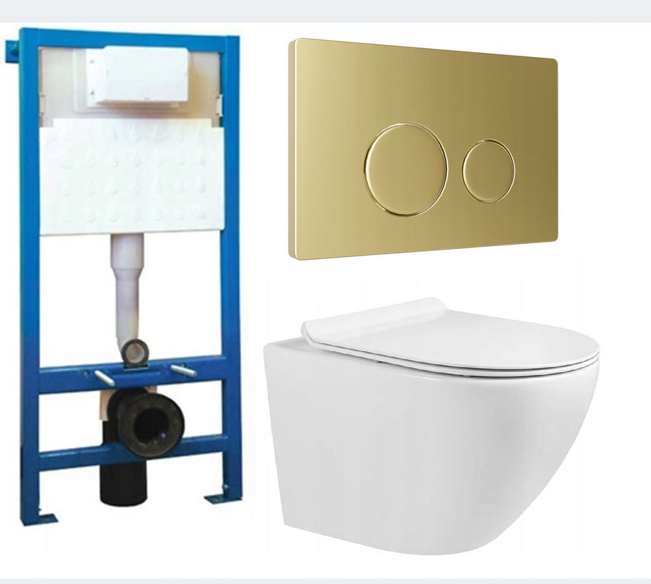 Toilet concealed set