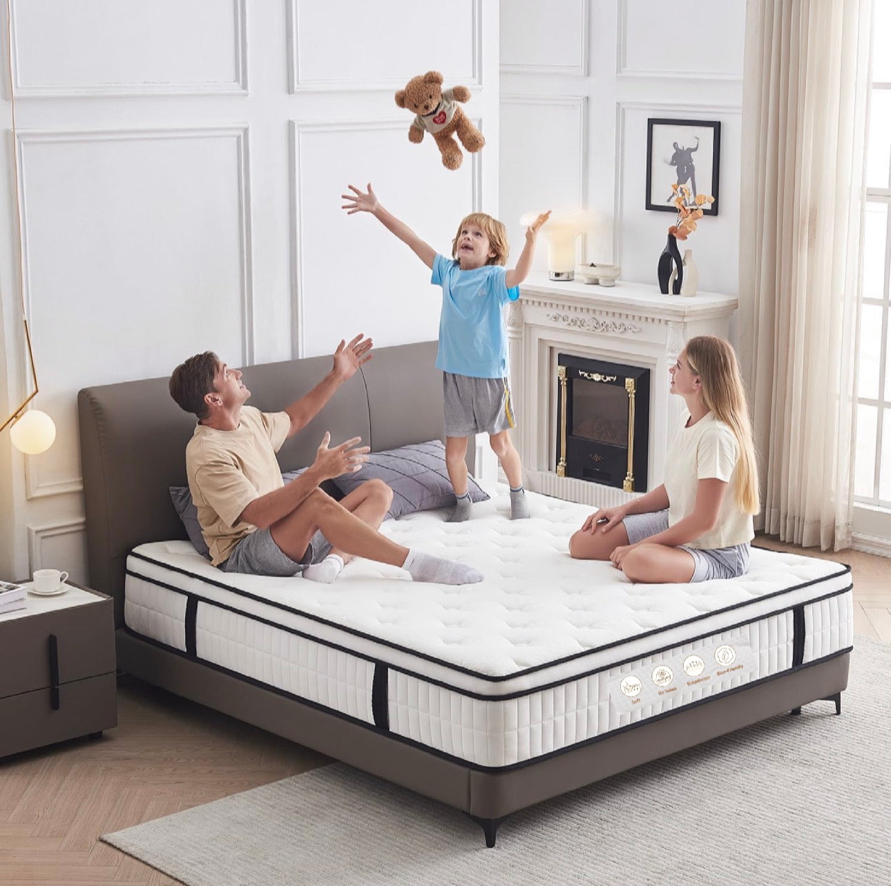 Double Mattress,10.2 INCH Hybrid