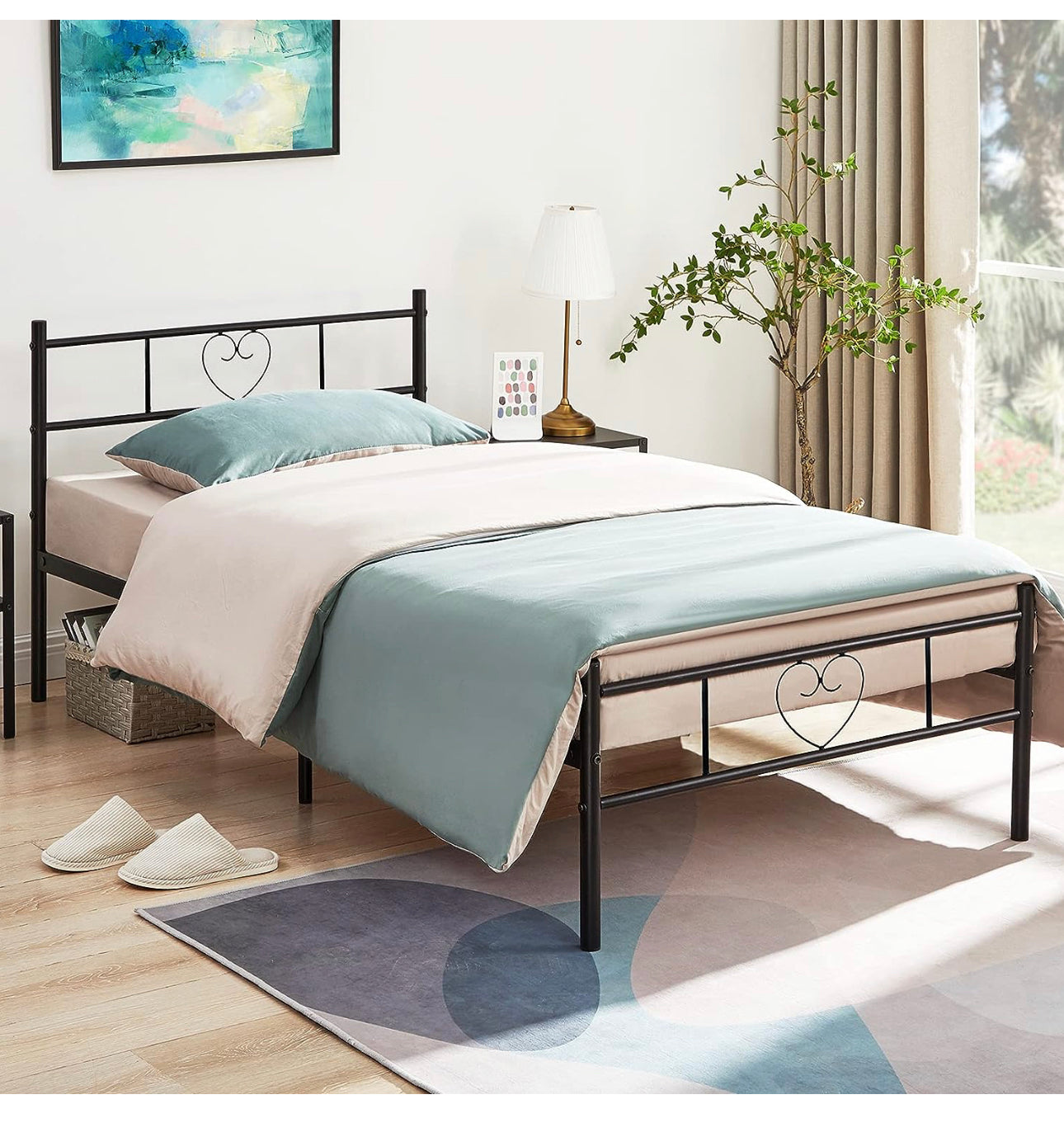 Single Bed Frame Solid 3ft Metal