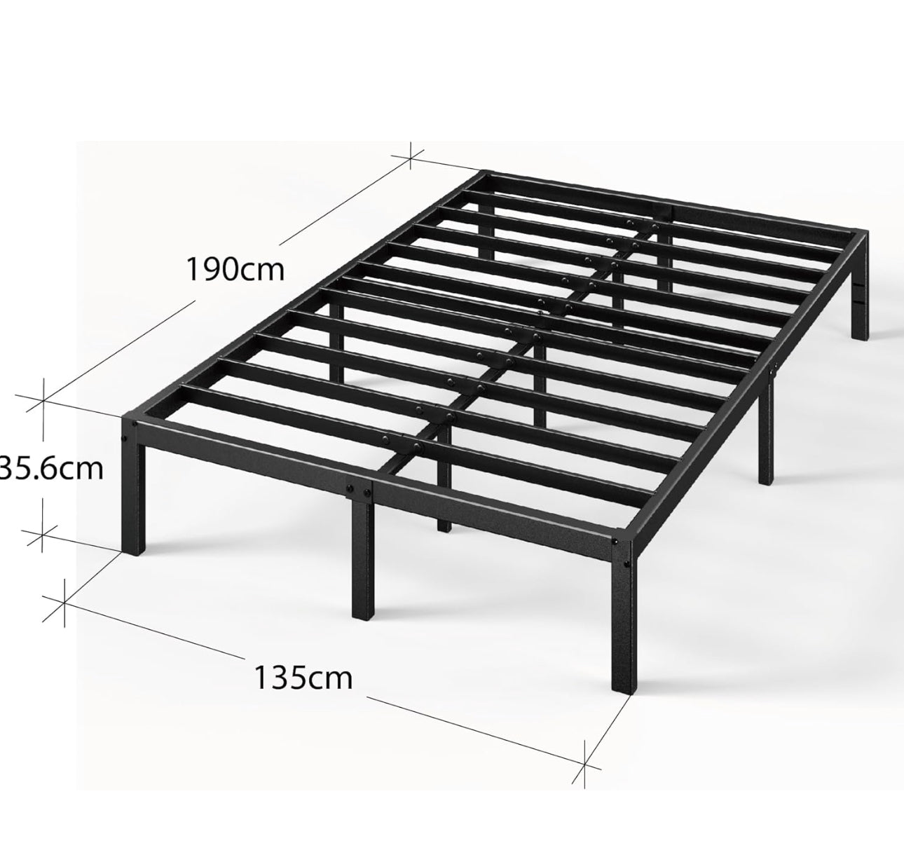 Double Bed frame - Bed 135 x 190 cm