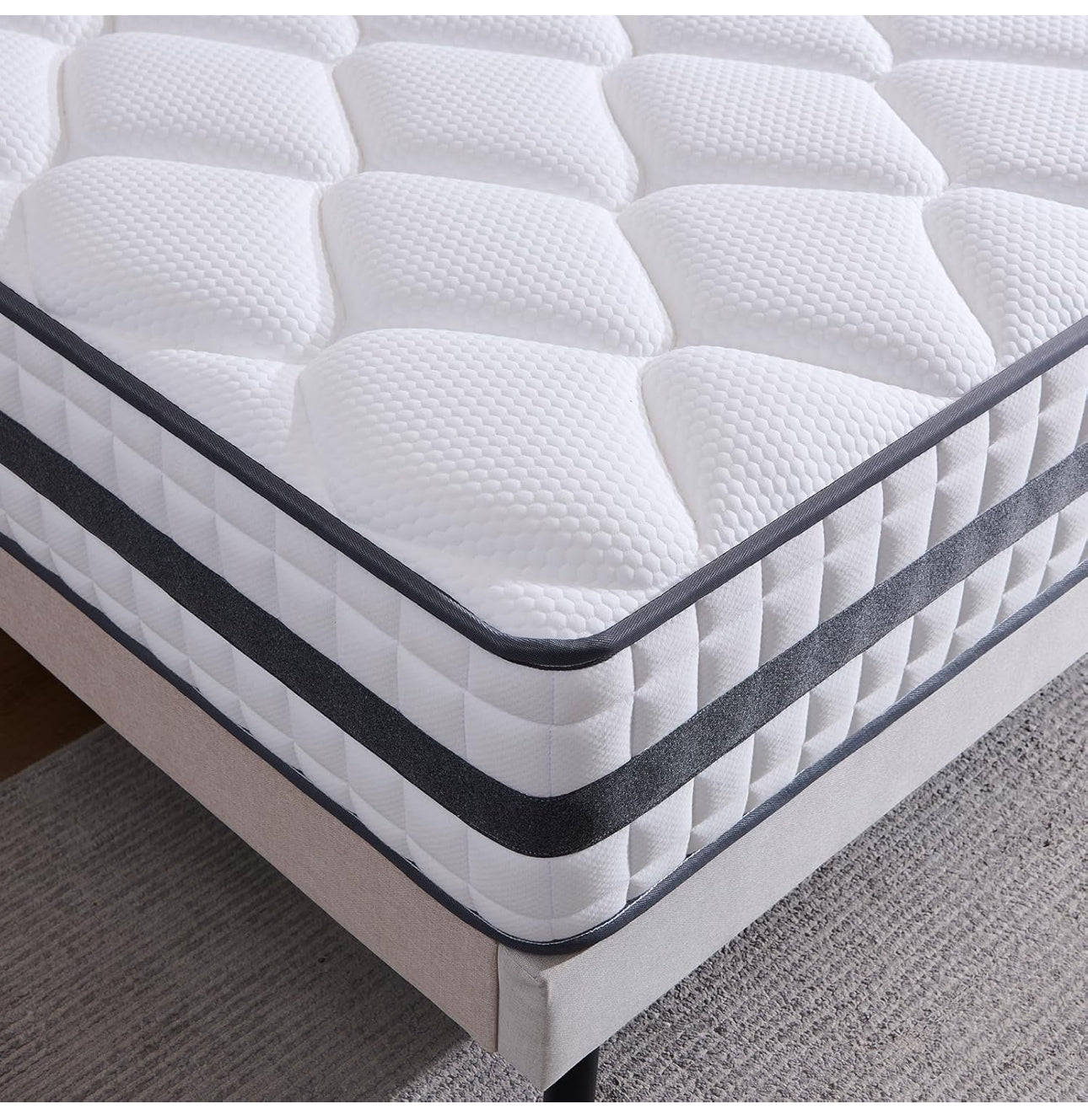 Double Mattress Hybrid Memory Foam and Spring