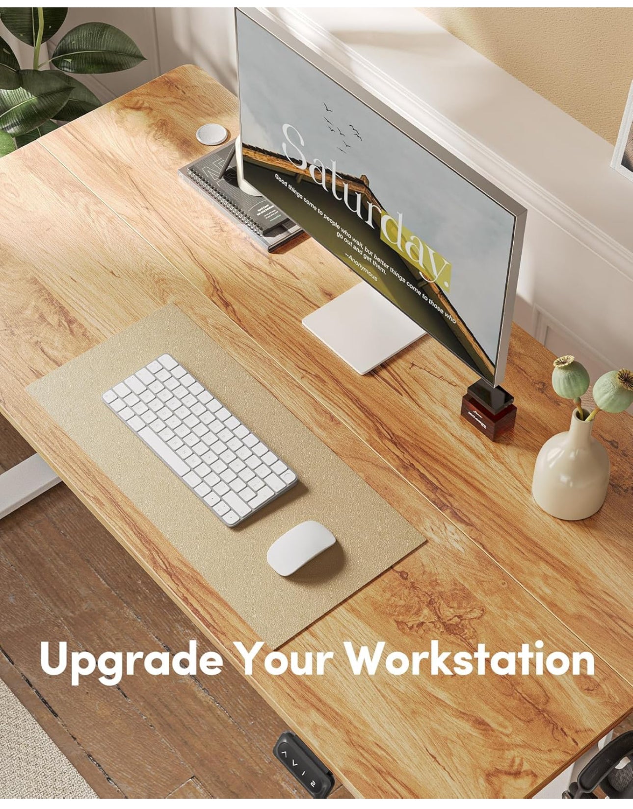 Electric Height Adjustable Standing Desk, 60x100cm