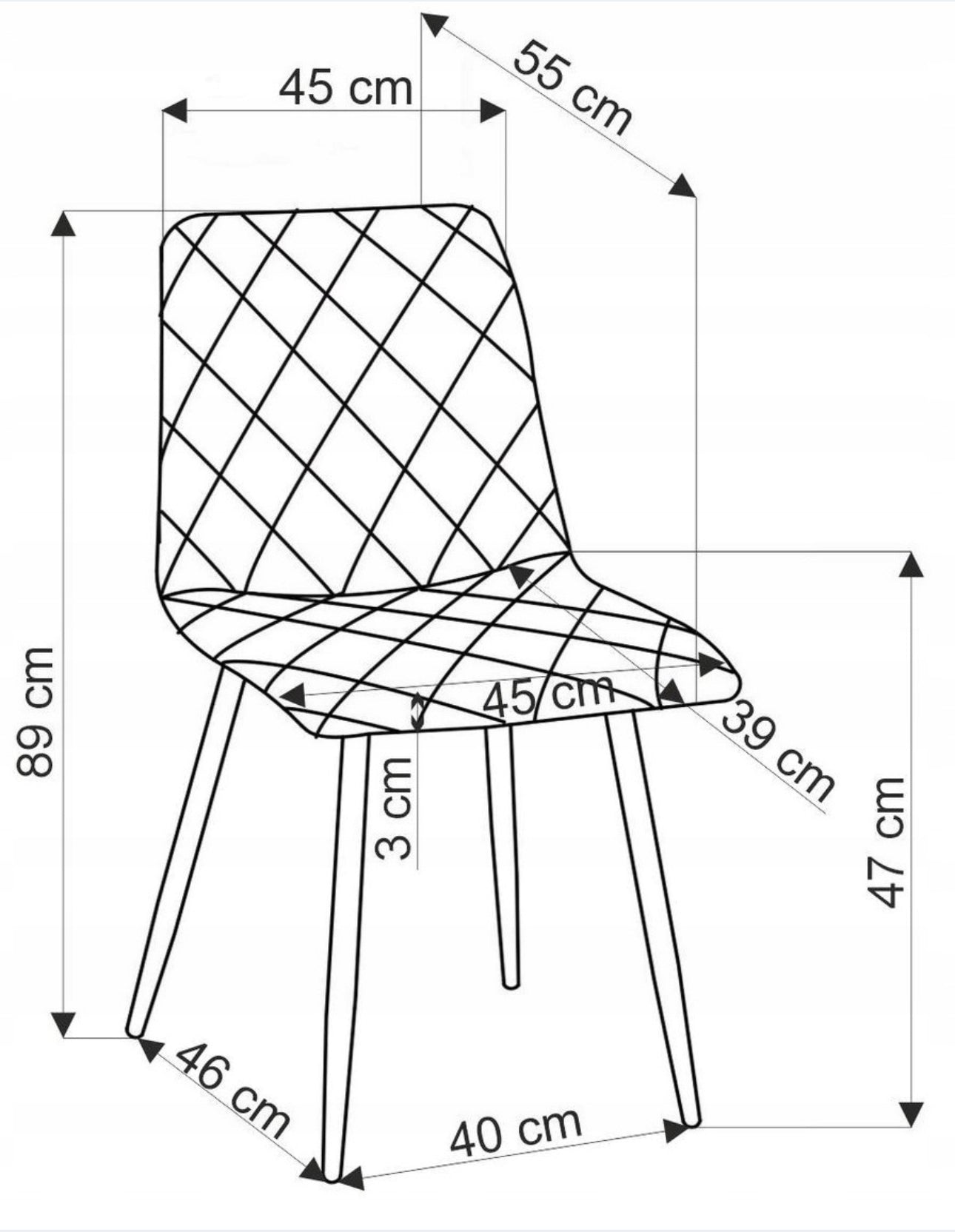 4 Upholstered Chair Velour Metal Beige Black