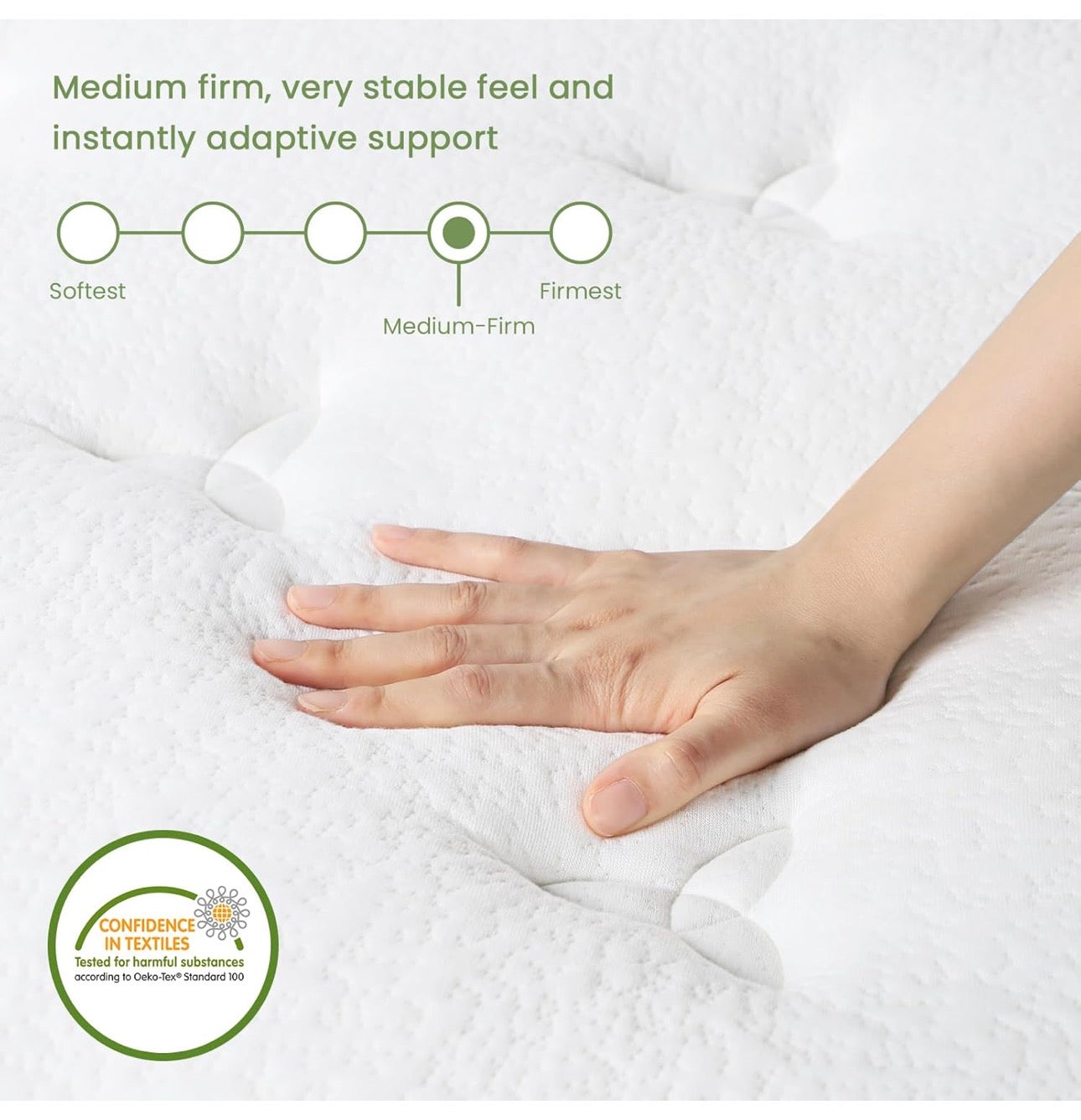 Small Double Mattress 4FT, 10 Inch Gel Memory Foam Pocket Sprung Hybrid Mattress, 7-Zone Orthopedic & Motion Isolation, Medium Firm, 120x190x25cm