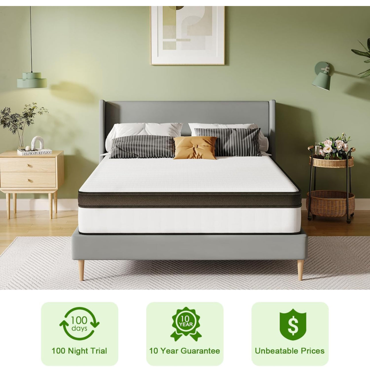 10.6 Inch Double Mattresses