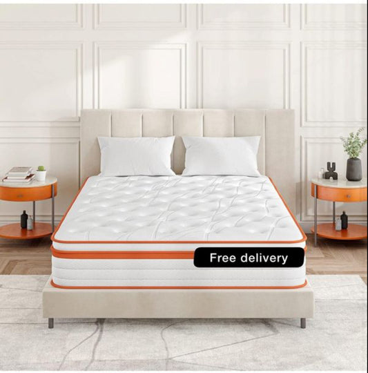 Small Double Mattress 4FT, 10 Inch Gel Memory Foam 7 Zone Orthopedic Small Double Mattress Pocket
