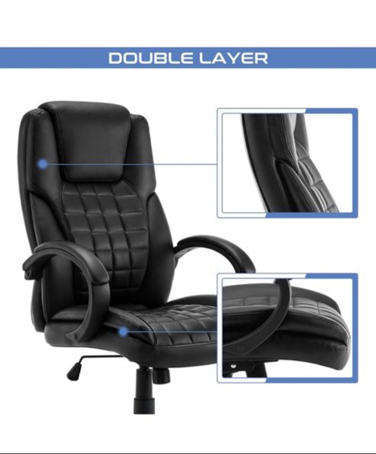 Office Chair, Faux Leather