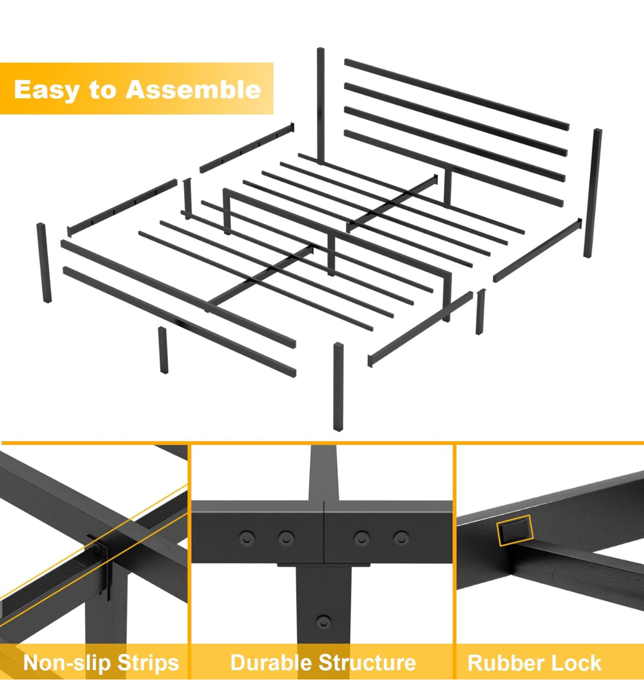 Double Bed Frames with Headboard