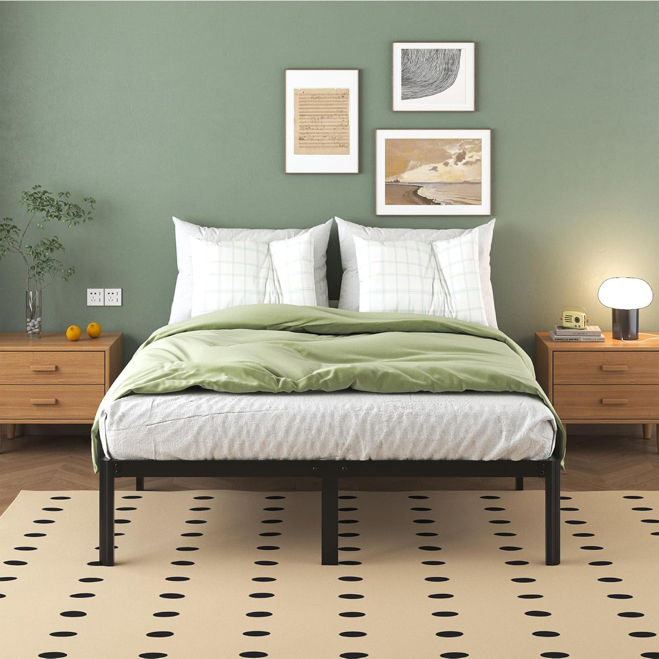 Super King Bed Frame 6ft with Rounded Corner Legs