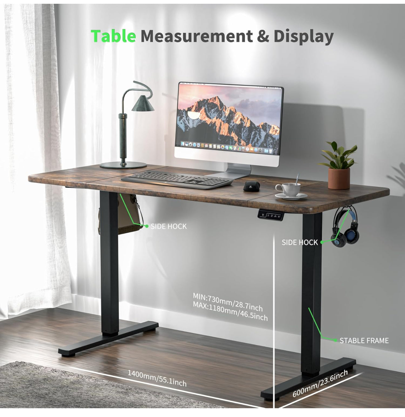 Electric Standing Desk 140x60cm