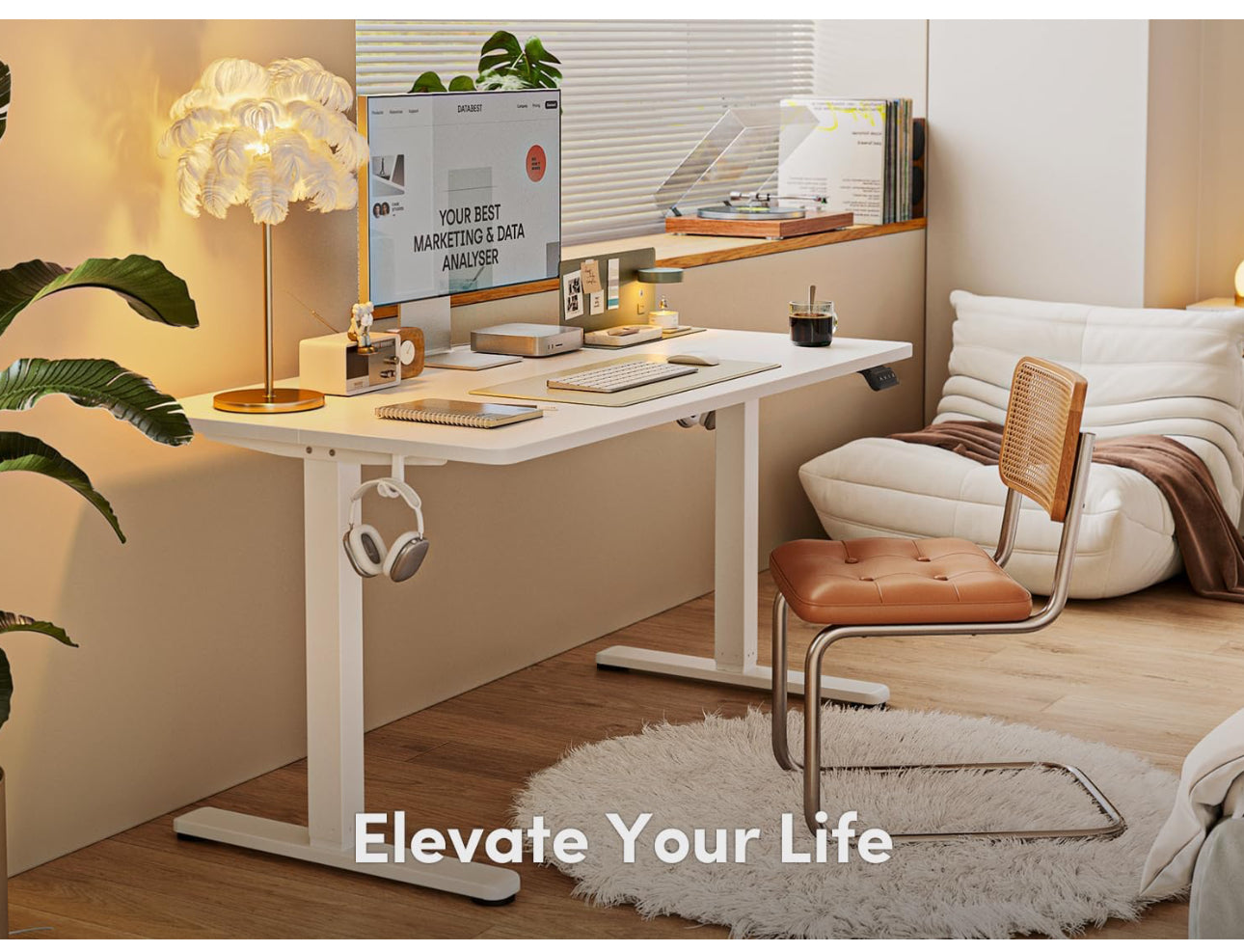 100 x 60 cm, Standing Desk with Memory Control