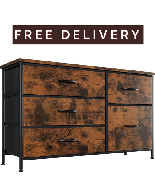 Dresser for Bedroom with 5 Drawers