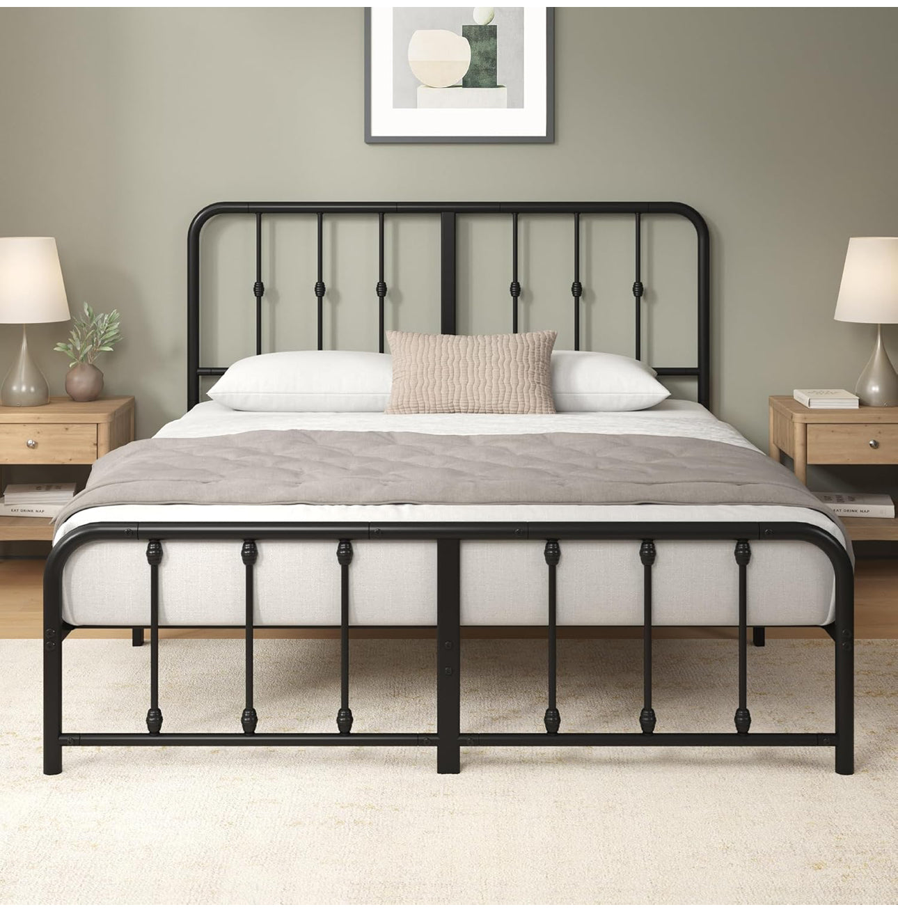 Double Bed Frame – Bed 135x190 cm