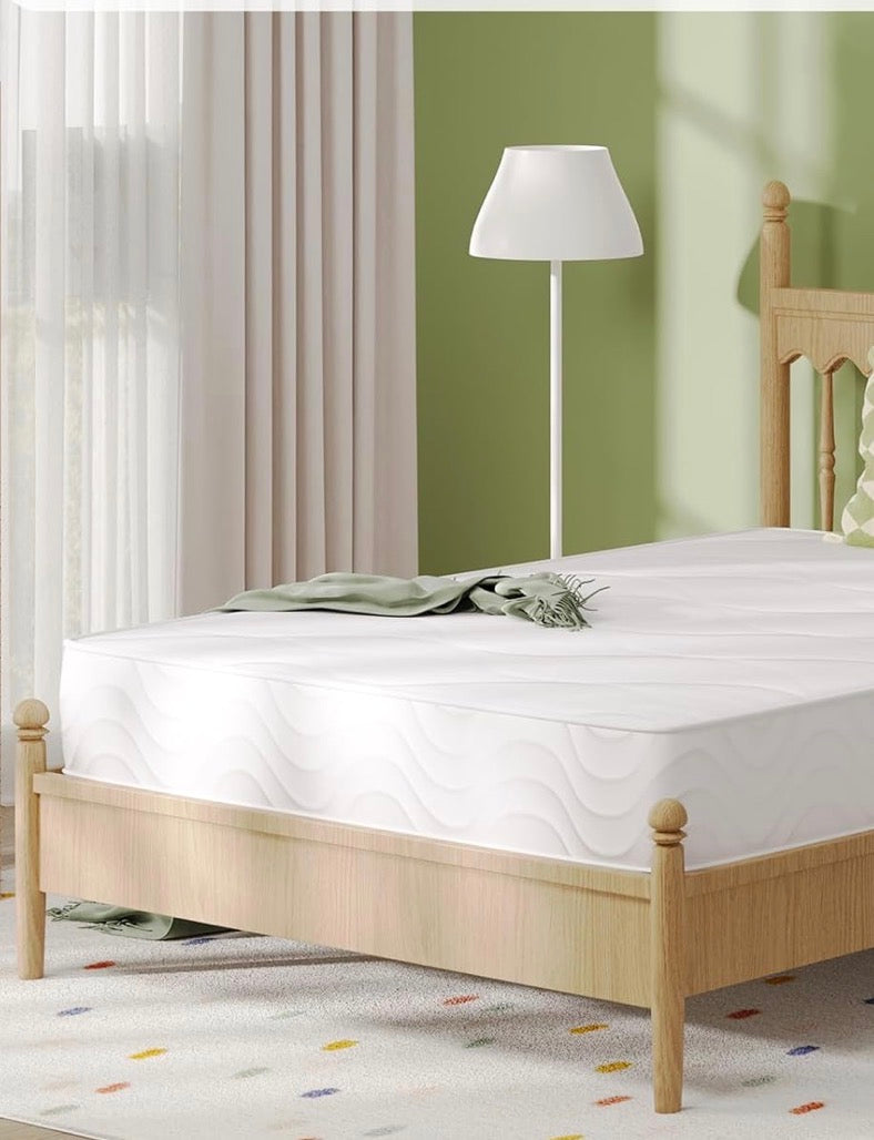 3FT Single Pocket Sprung Mattress 8 Inch Medium Soft Spring Mattress with Breathable