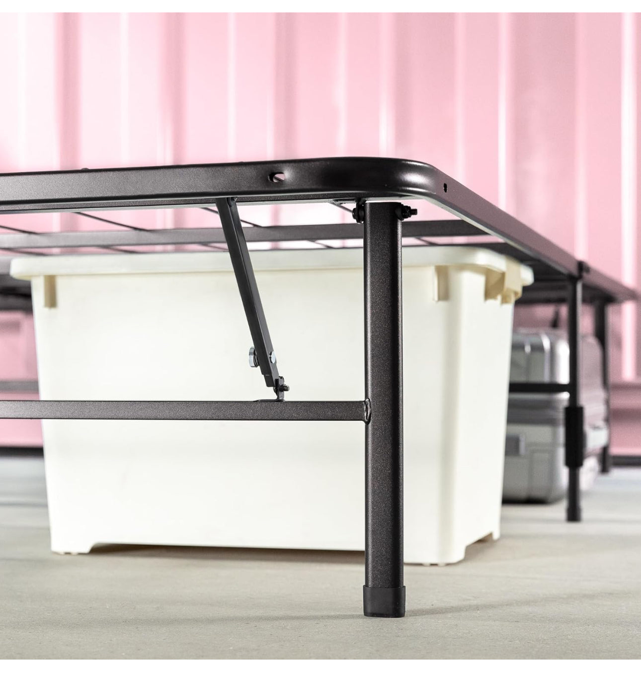 Zero Assembly Bed Frame - Single 90x190cm - 35cm Height - Metal