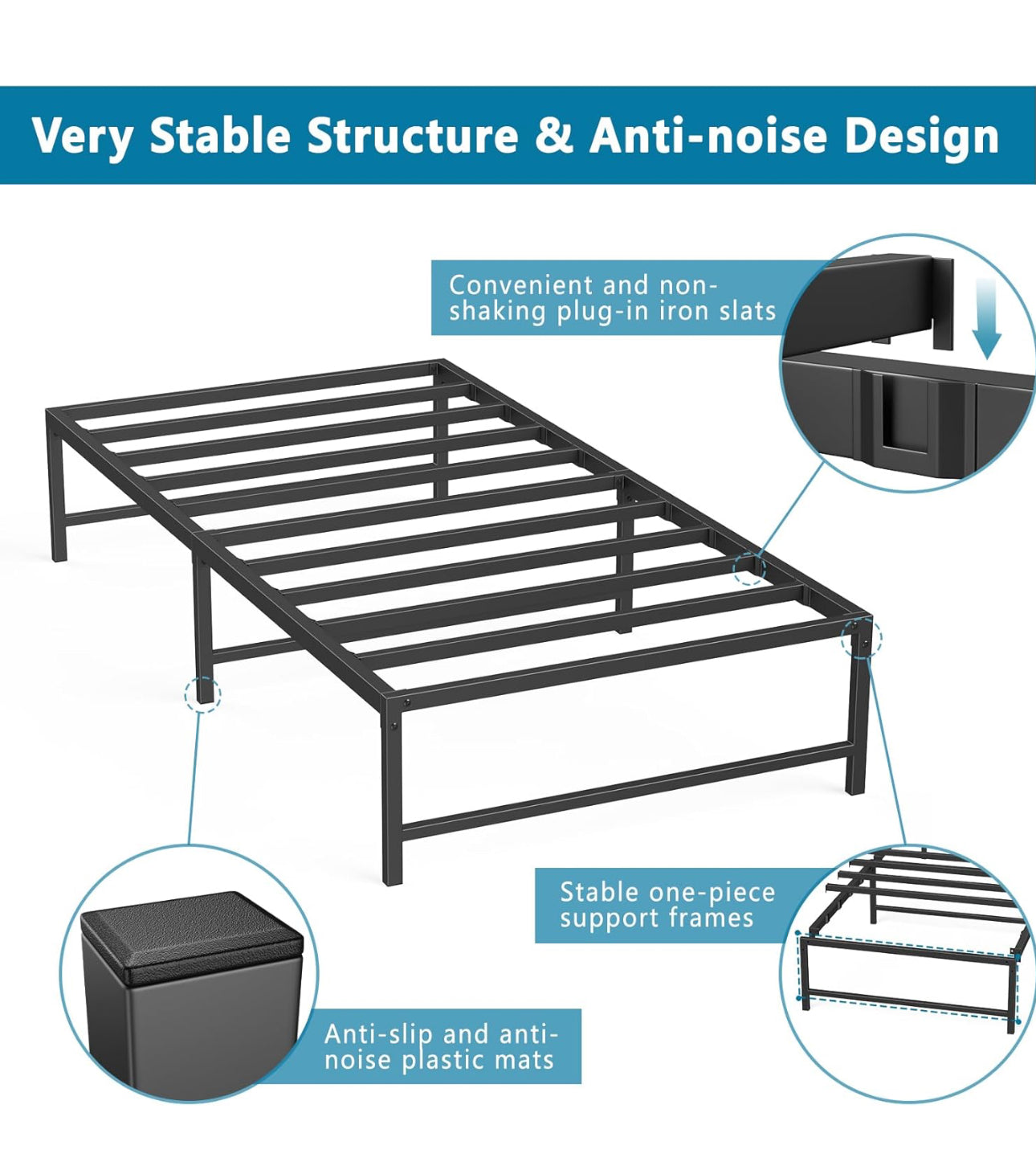 Single Bed Heavy Duty Steel