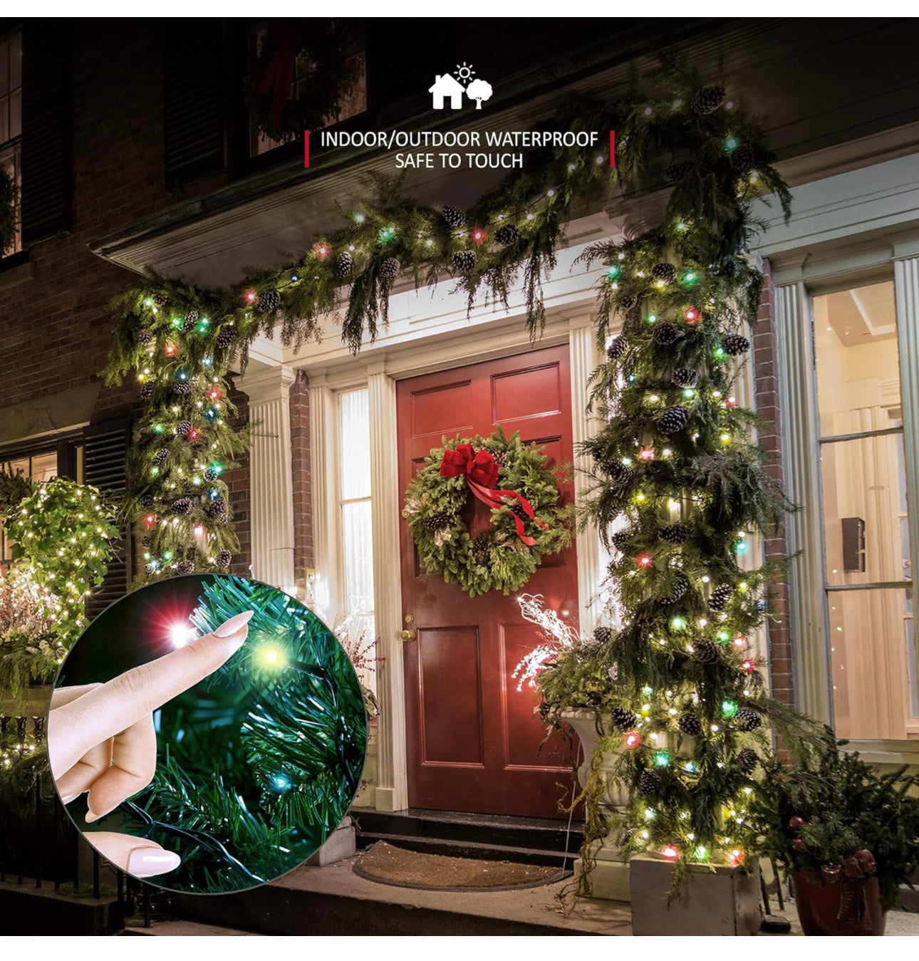 Christmas Tree Lights 2000 LED 50m Multi-Colour