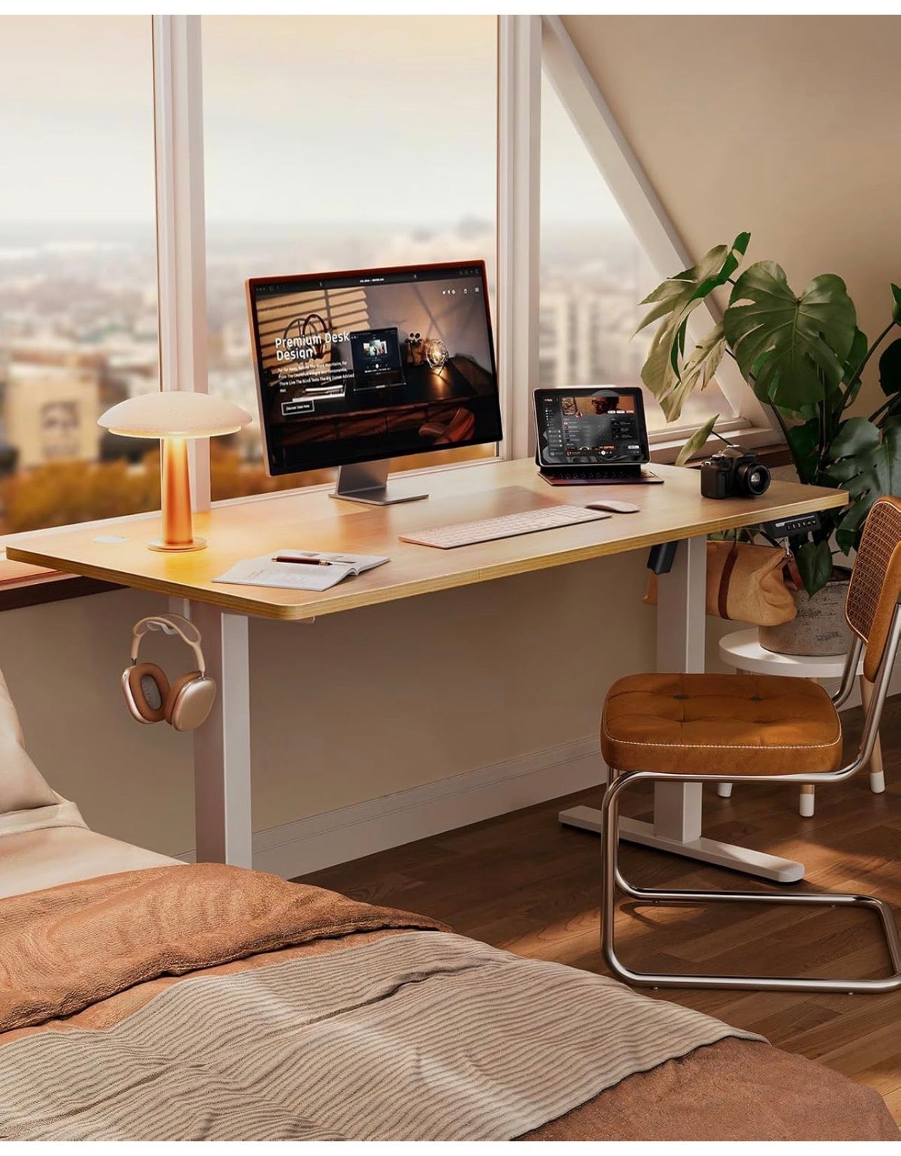 Electric Standing Desk Height Adjustable 160 x 80cm
