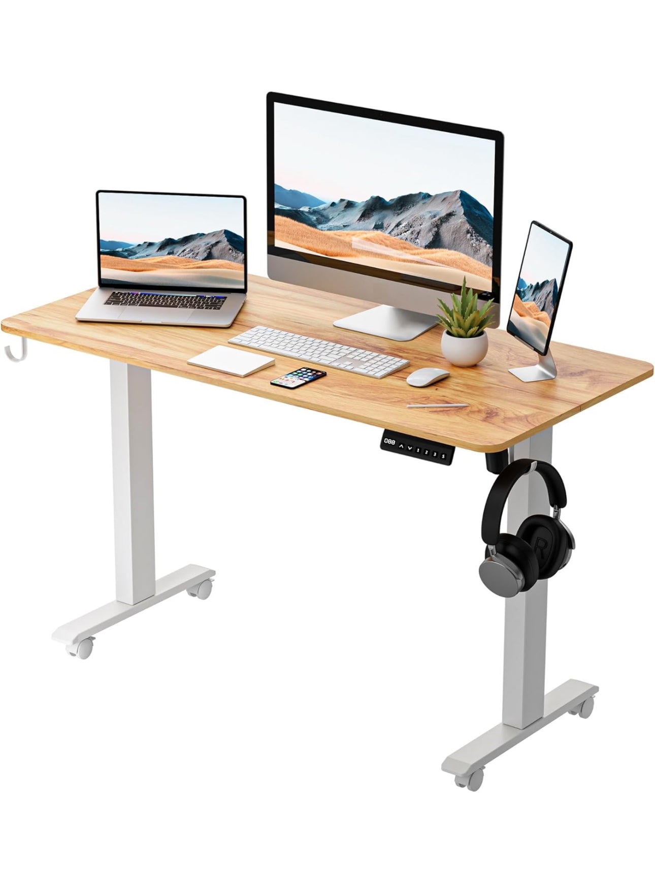 Height Adjustable Electric Standing Desk - 100x60 cm