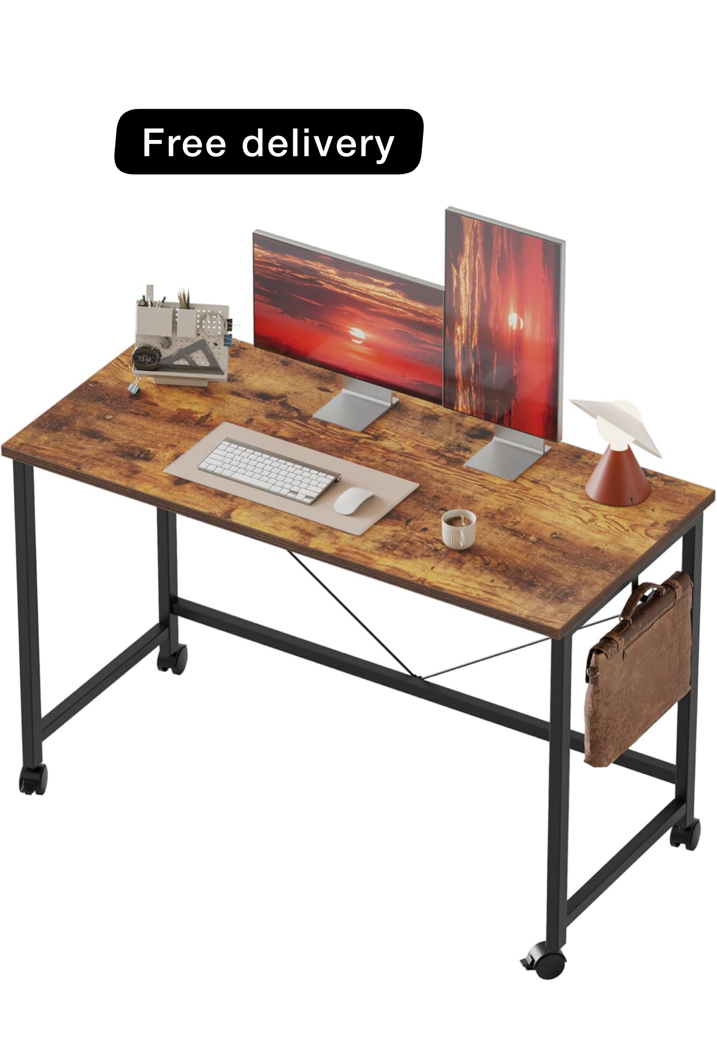 100 cm Computer Desk With Wheel