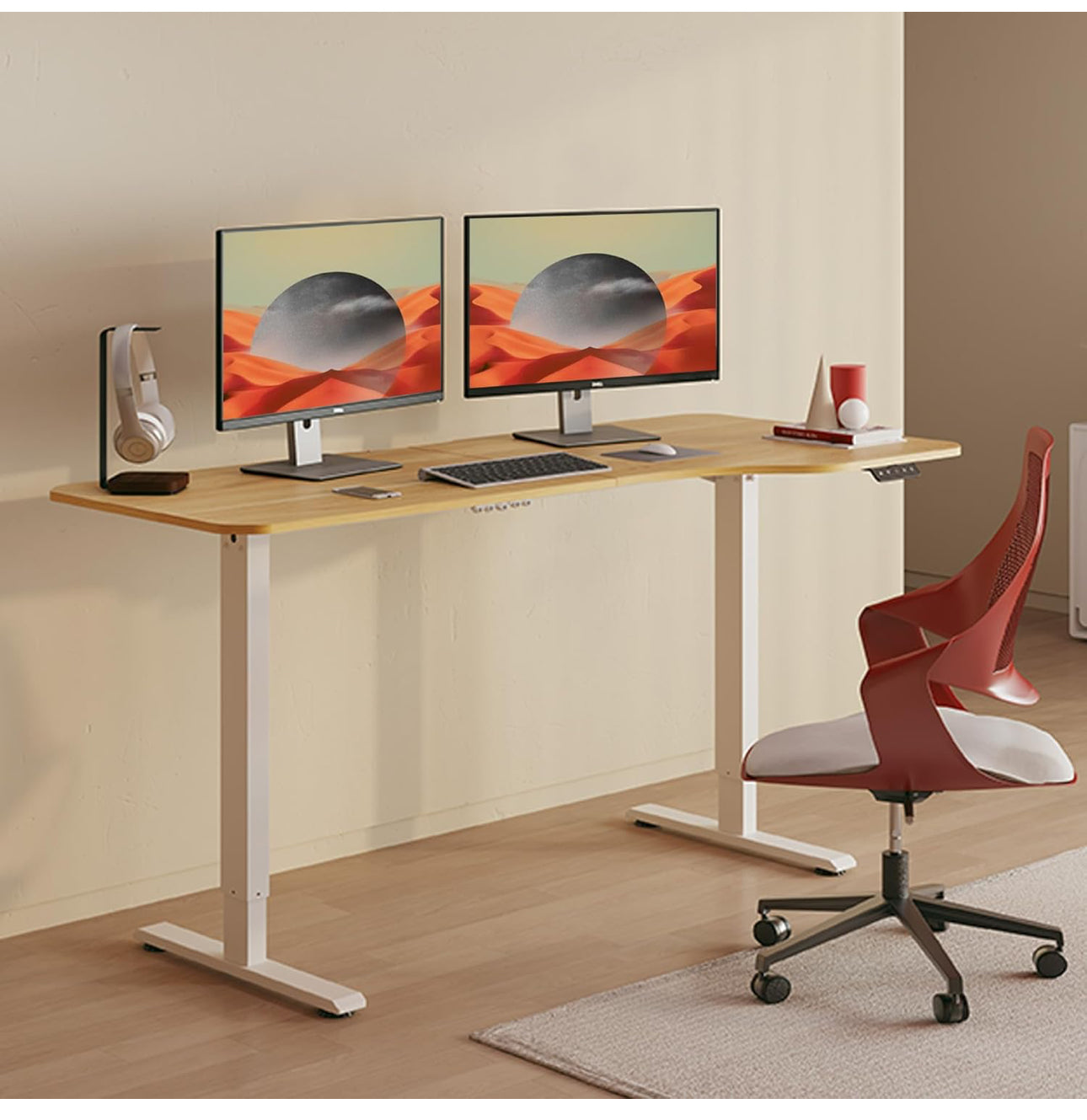 160 × 75 Electric Standing Desk Height Adjustable