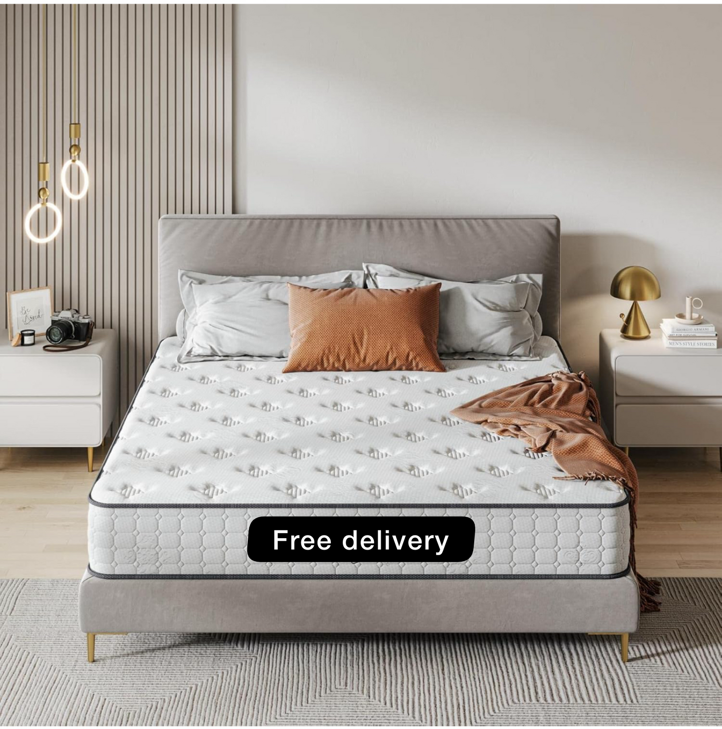 Single Mattress, 9.8 Inch Pocket Sprung Mattress