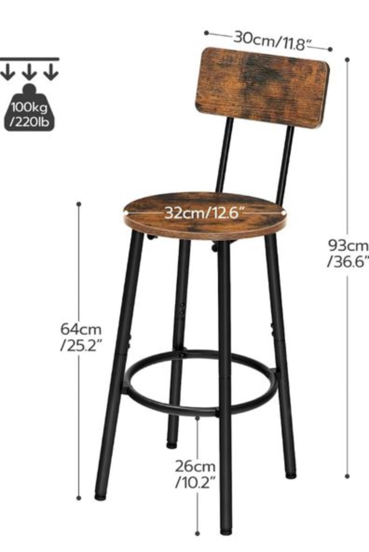 Bar Stools Set of 4