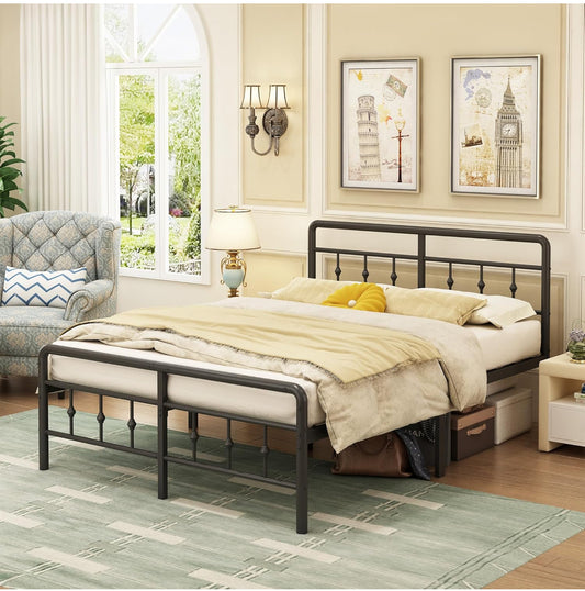 Small Double Bed Frame 4ft with Victorain Headboard and Footboard