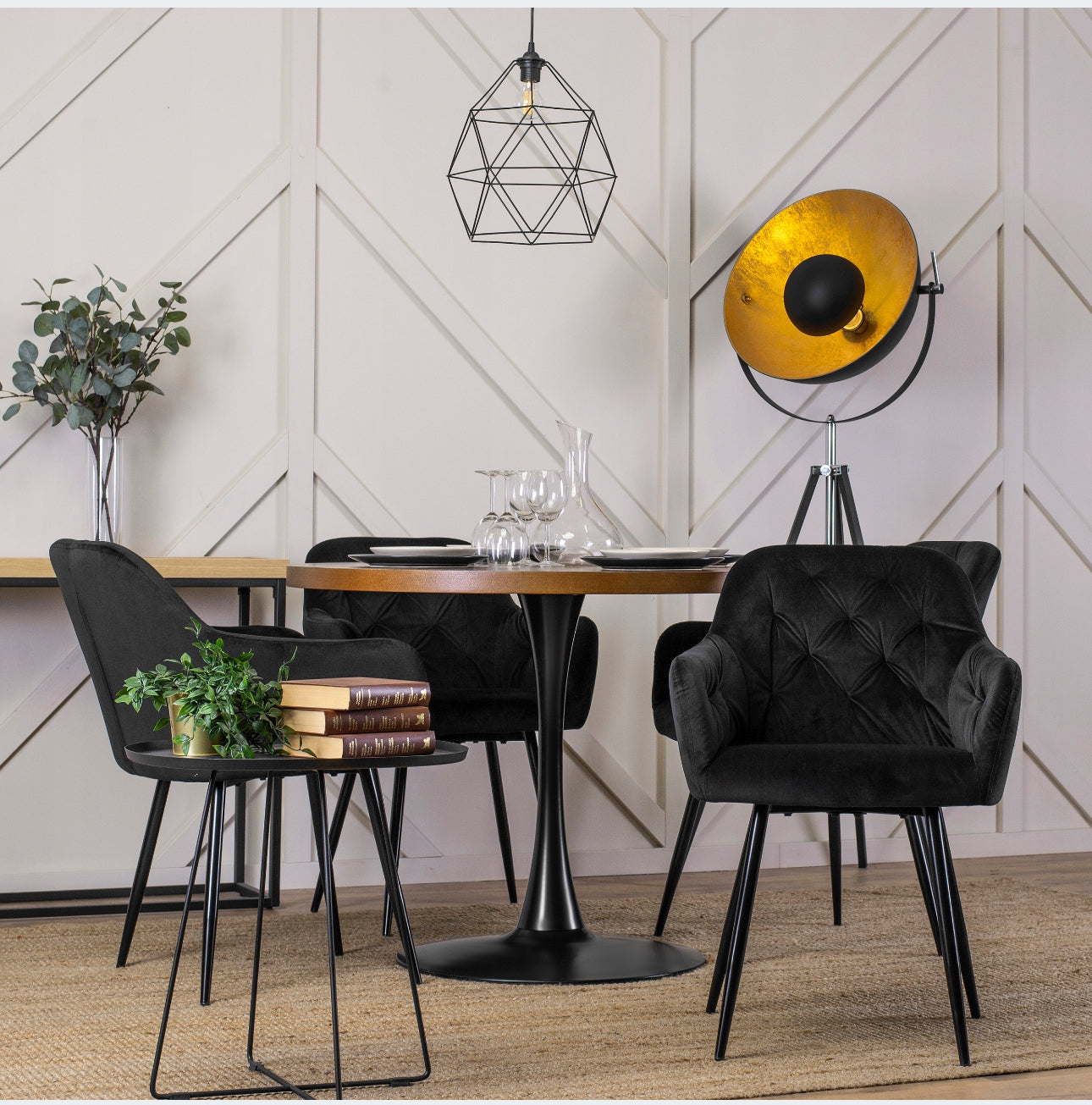 Modern Round Table for the Dining Room