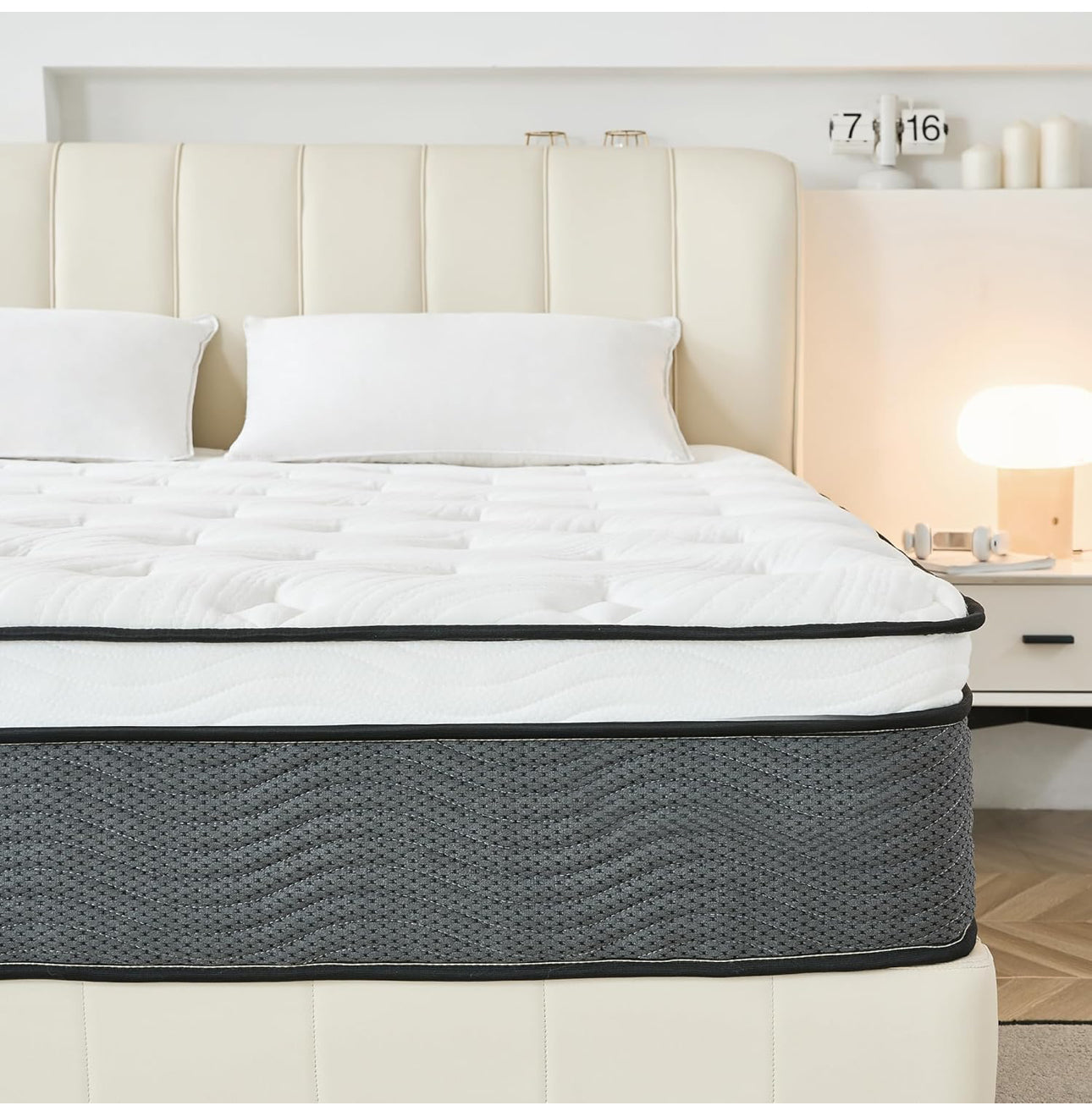 Super King Mattress,11 Inch Hybrid Mattress 6FT with Breathable Foam and Individually Pocket Spring