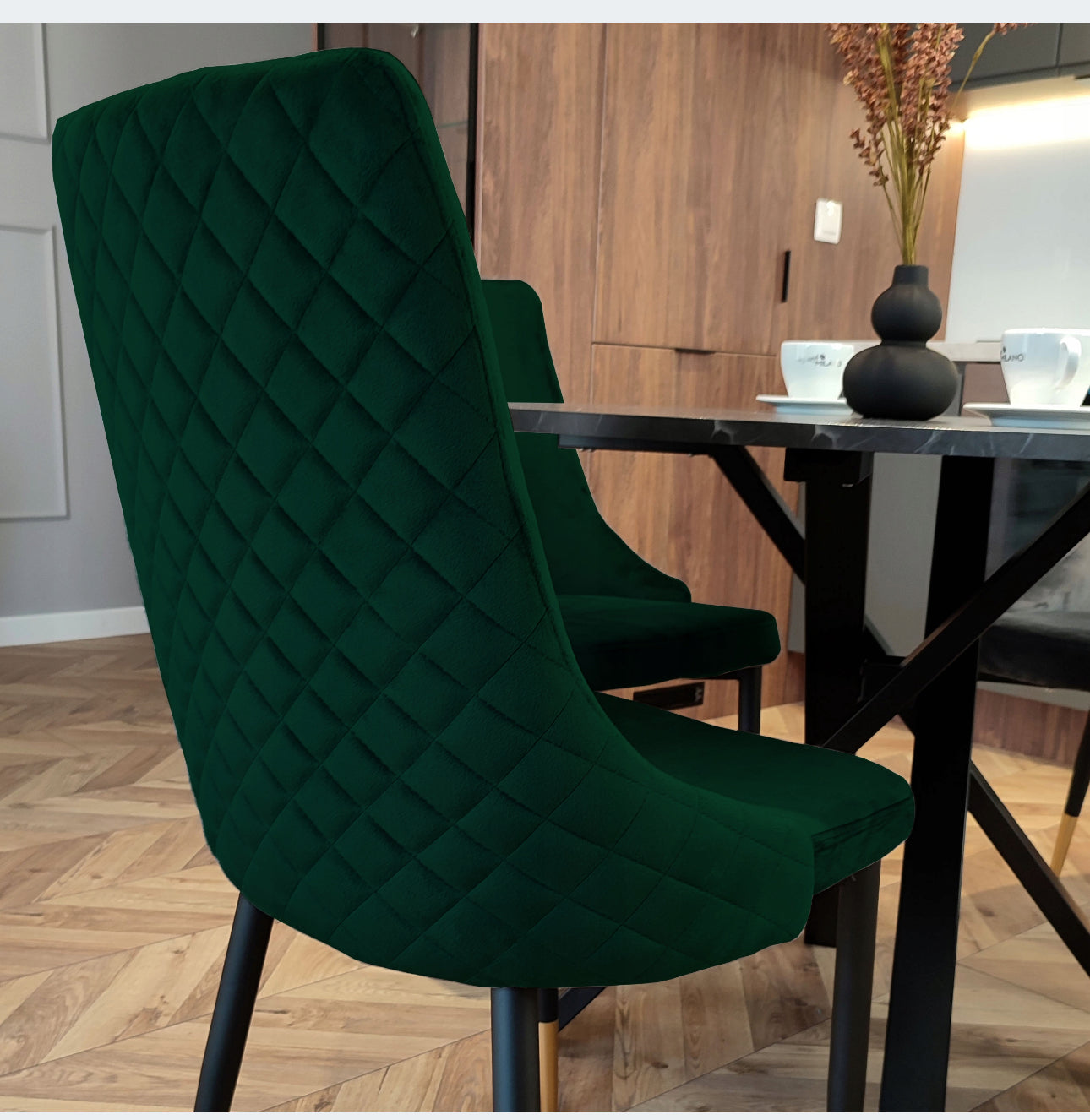 Chairs Set of 4 Green