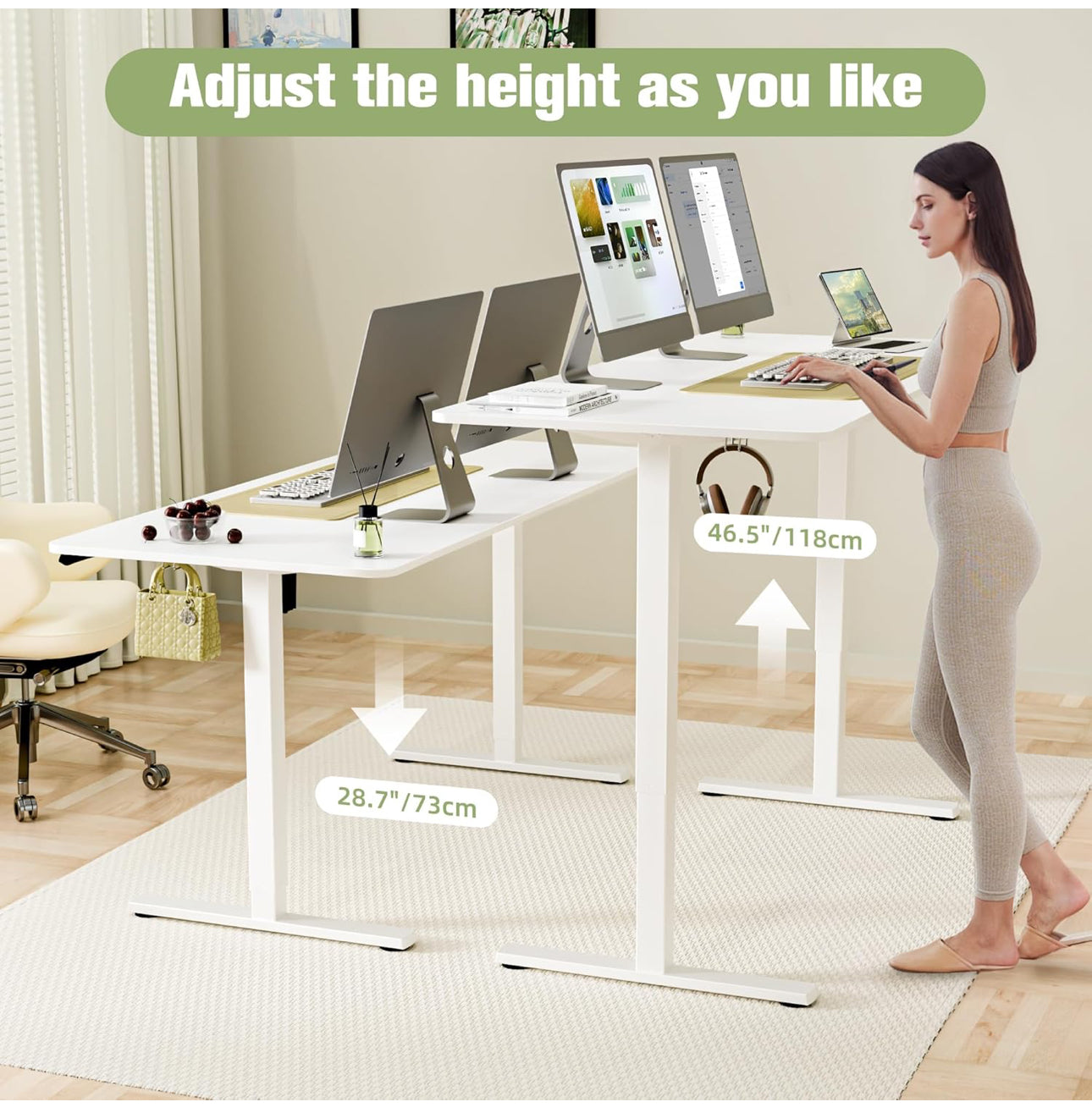 Electric Standing Desk 160x70cm