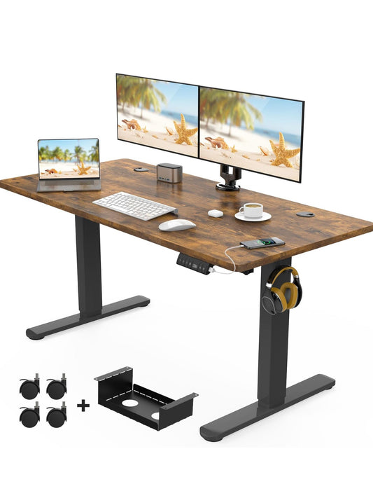 Electric Standing Desk with USB Charging Port