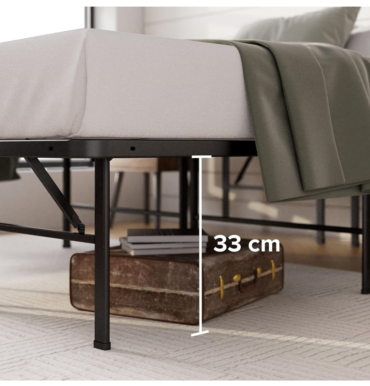 Double Bed frame Bed 135x190 cm  35 cm