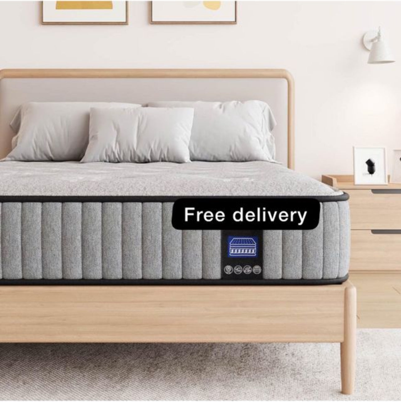 King Mattress 5FT, Gel Memory Foam 7 Zone Pocket