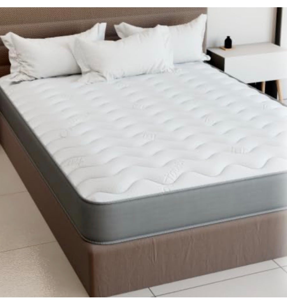 comfort ltd Cooltouch Colours Grey Single Mattress - 90x190cm, 18cm deep