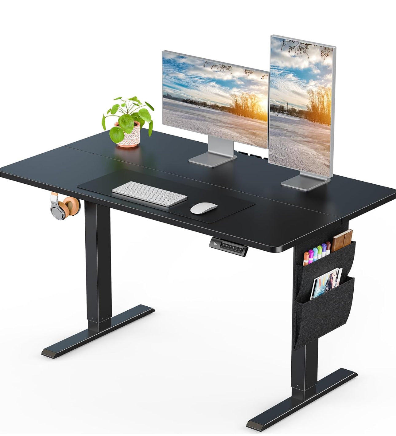 Electric Standing Desk, 100 x 60 cm Height Adjustable